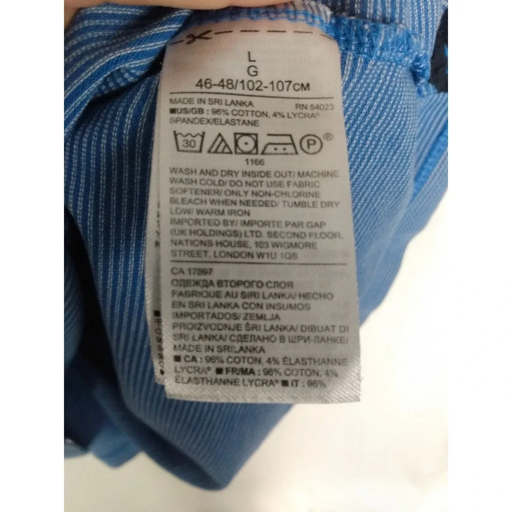 BANANA REPUBLIC PERFORMANCE PIQUE POLO‎ SHIRT Blue Size Large